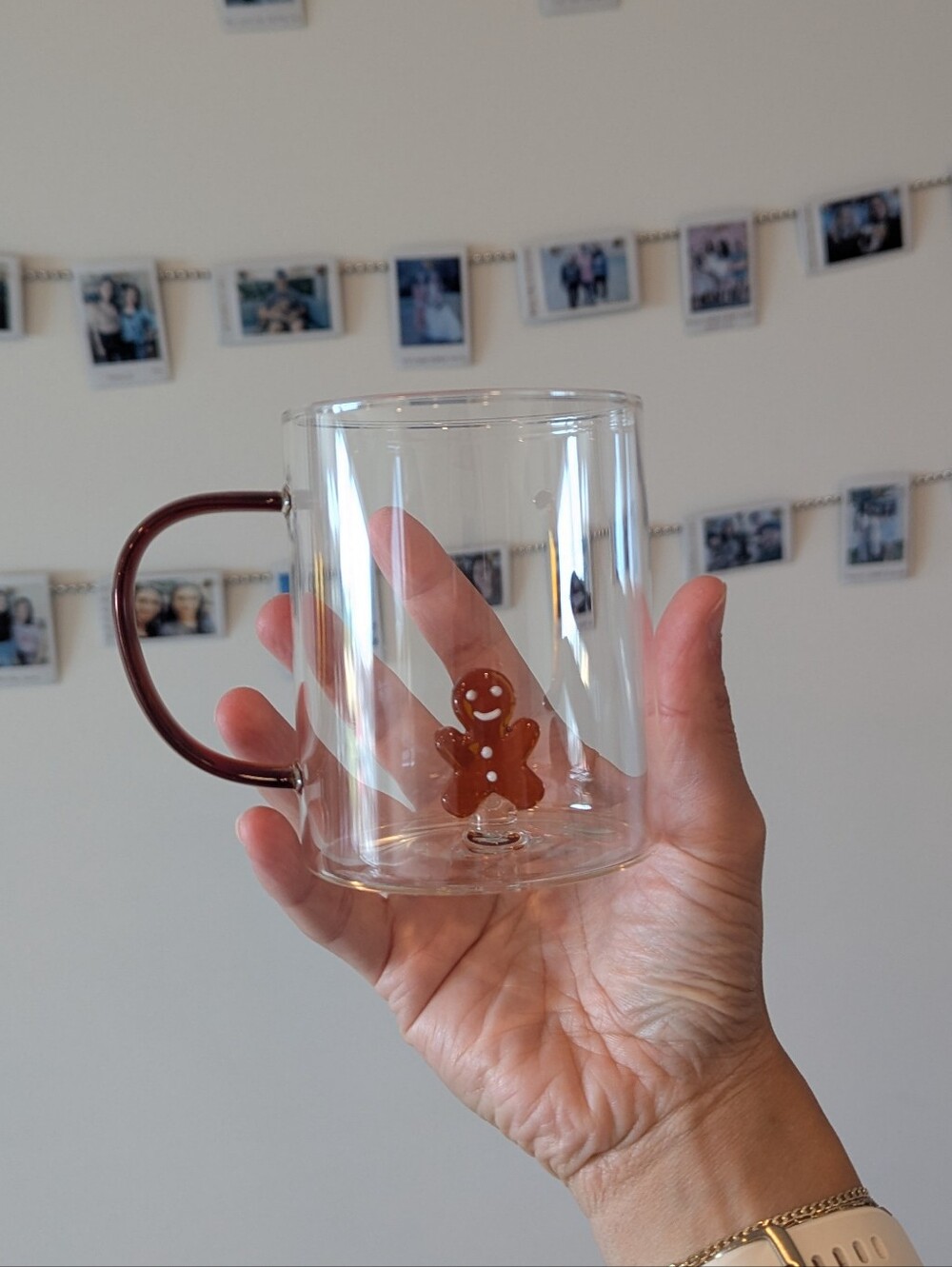 FREE W PURCHASE Gingerbread Man Glass Cup